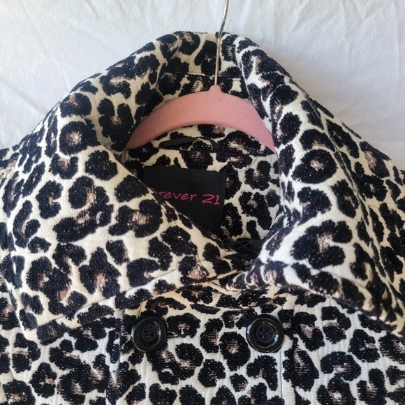 Vintage forever 21 cheetah print peacoat - Picture 4 of 8